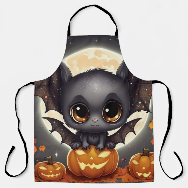 Delantal Bate de Halloween (Anverso)