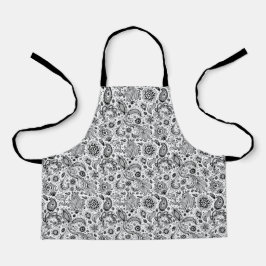 Delantal Batik boho style floral paisley pattern