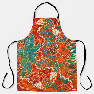 Delantal Batik Malayo: Hermoso patrón de arte.