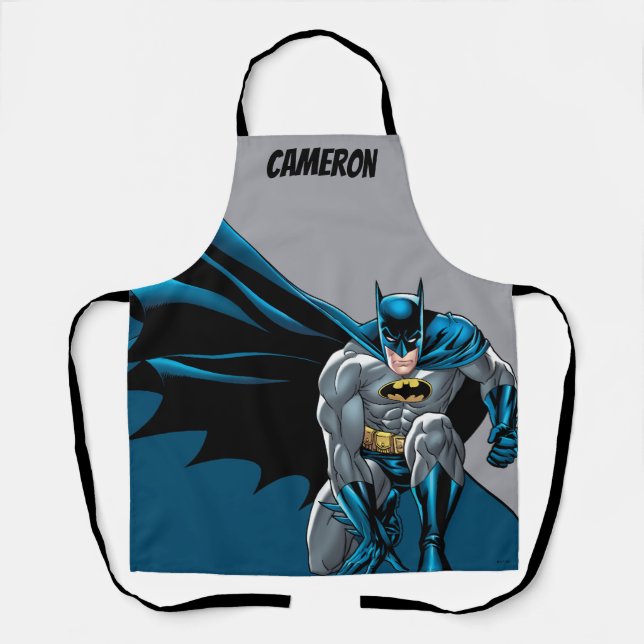 Delantal Batman Crouches (Anverso)