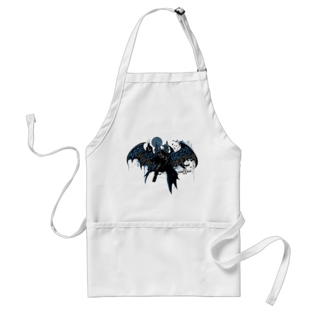 Delantal Batman Gotham City Paint Drip Graphic (Frente)