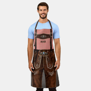 Delantal Bavarian Lederhosen sin su nombre