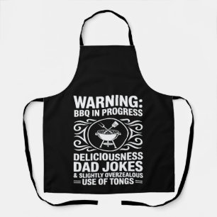 Delantal BBQ Dad Funny Gritando Padres Día Barbeque Hombres