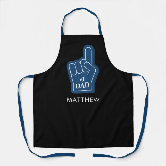 Delantal BBQ Grill Dad Keepsake personalizado (Anverso)