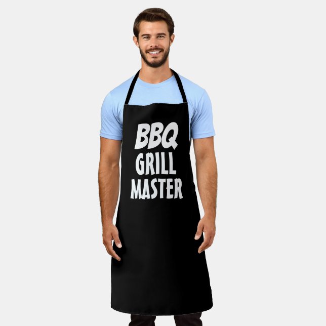 DELANTAL BBQ GRILL MASTER BLACK DAD APRON MENOS (Gastado)