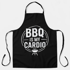 Delantal BBQ Is My Cardio Funny Dad Grill Quote