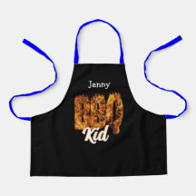 BBQ Kid Apron. ¡Personalizable. Amante de la barba