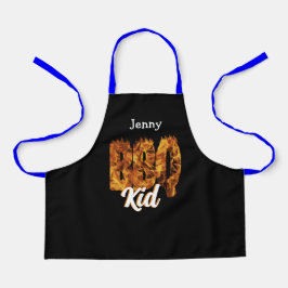 Delantal BBQ Kid Apron. ¡Personalizable. Amante de la barba