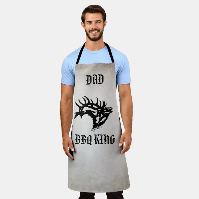 Delantal BBQ King, Bull Elk Apron (Gastado)
