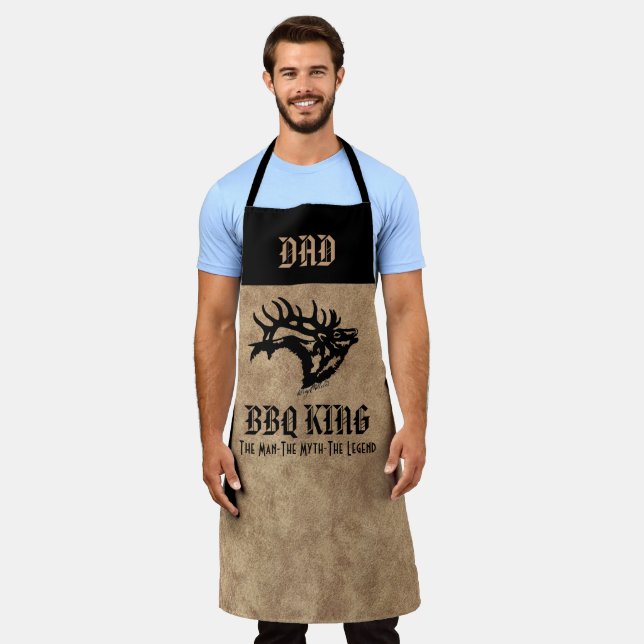 Delantal BBQ King, Bull Elk Apron (Gastado)