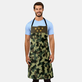 Delantal BBQ Lover Griller Cinco Estrellas Mamá Papá Camufl