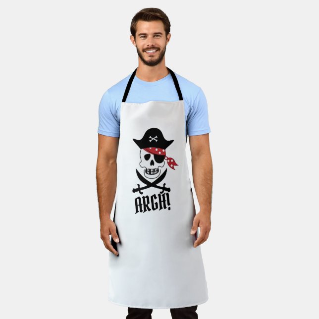 Delantal BBQ Lover Griller Pirate Argh Dad (Gastado)