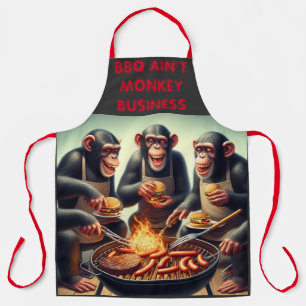 Delantal BBQ Monkey Business Apron
