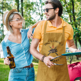 Delantal BBQ Sandals La diversión de verano de papá! | Apro