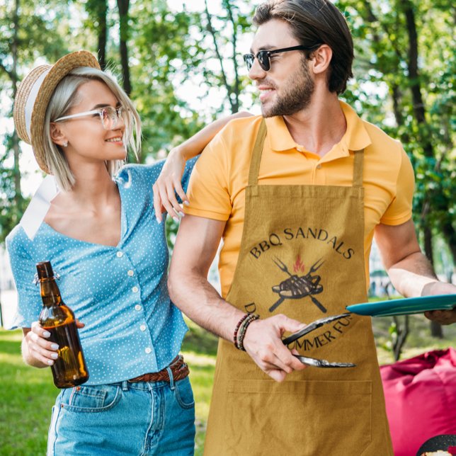 Delantal BBQ Sandals La diversión de verano de papá! | Apro (Subido por el creador)