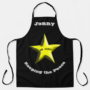 Delantal BBQ Sheriff Personalized Sheriff Badge
