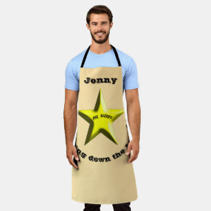 Delantal BBQ Sheriff Personalized Sheriff Badge