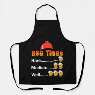 Delantal BBQ Timer Barbecue Funny Grill Grill