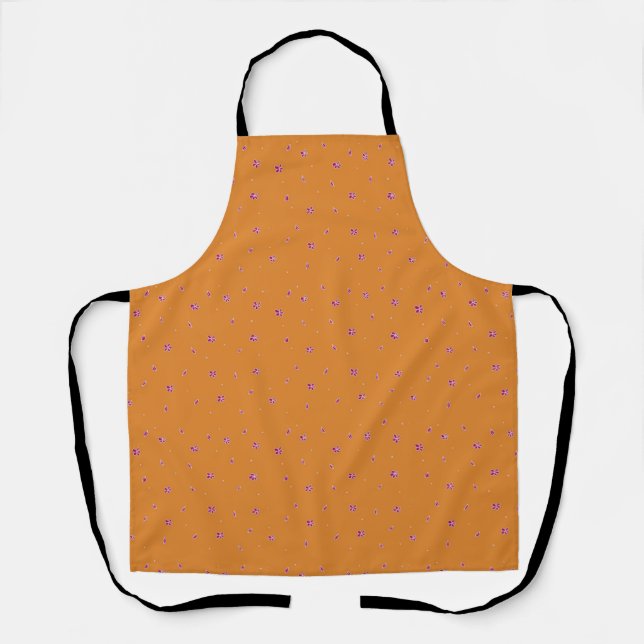 Delantal Be Happy Naranja Apron (Anverso)