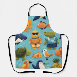 Delantal Beach Escape All-Over Print Apron Gift