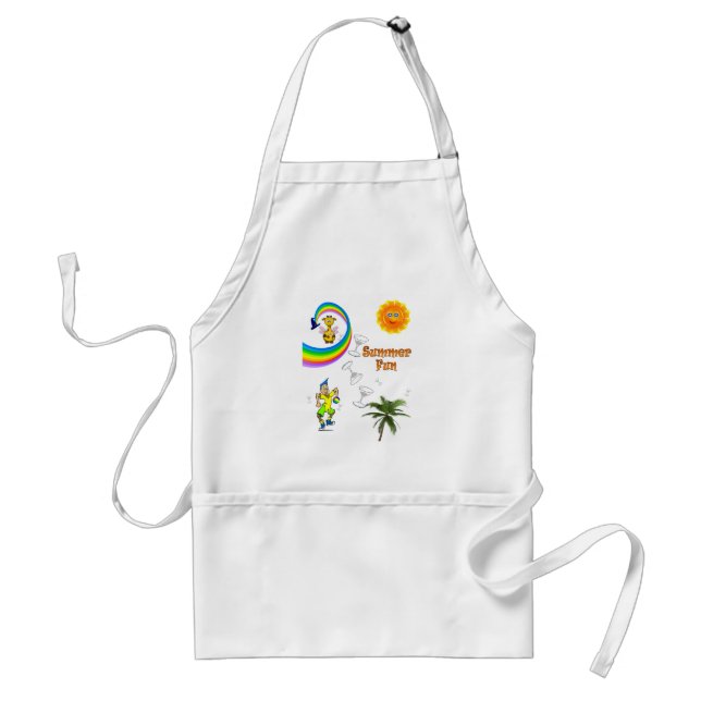 Delantal Beach Fun Kitchen Apron (Frente)