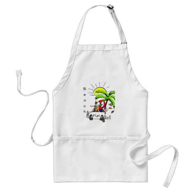 Delantal Beach Fun Kitchen Apron (Frente)