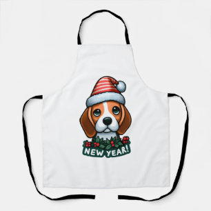 Delantal Beagle Cheer Festive New Year Wiers Classic T-Shi