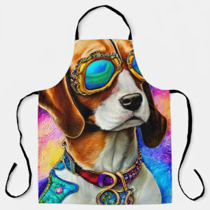 Delantal Beagle con gafas de sol