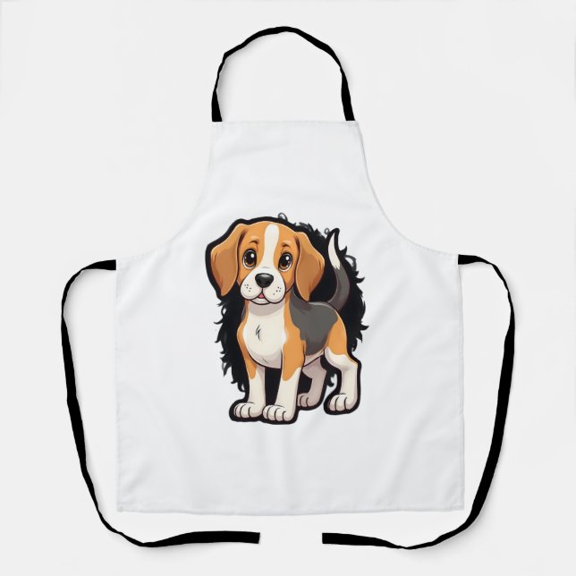 Delantal Beagle Dog T Shirt (Anverso)