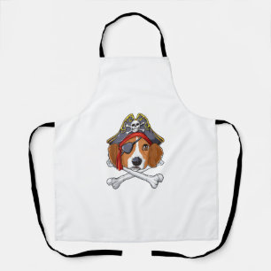 Delantal Beagle Pirate Costume Jolly Roger Bandera Cruz de 