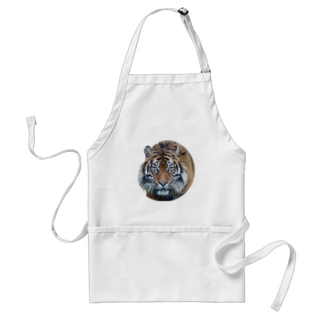 Delantal Beautiful Bengal Tiger Face Photo (Frente)