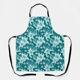 Delantal Beautiful elegant flower pattern 