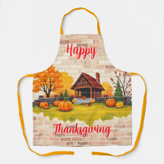 Delantal Beautiful Popular Happy Thanksgiving Fall