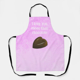 Delantal Beautiful Romantic Chocolate Heart