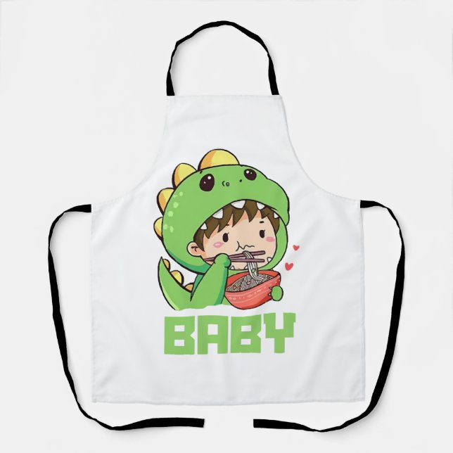 Delantal bebé godzilla (Anverso)
