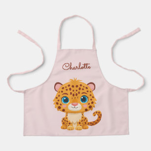 Delantal Bebé Leopardo Safari Animal Adorable Niños