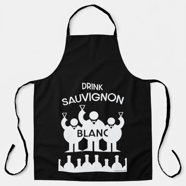 Delantal Bebedor de vino Sauvignon Blanc (Anverso)