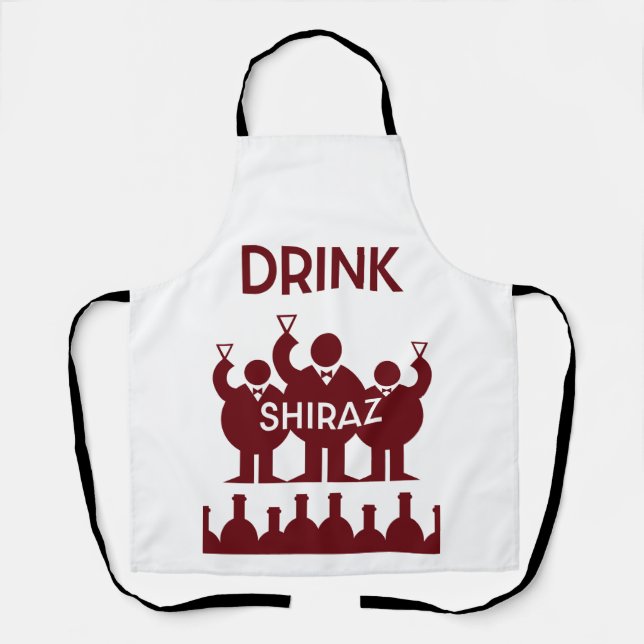 Delantal Bebedores de Vino Shiraz (Anverso)