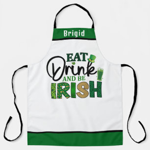 Delantal Bebida "Be Irish Apron" - Gracioso regalo personal