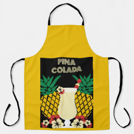 Delantal Bebida de cóctel de Piña Colada
