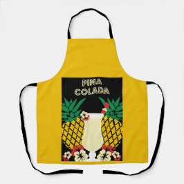 Delantal Bebida de cóctel de Piña Colada
