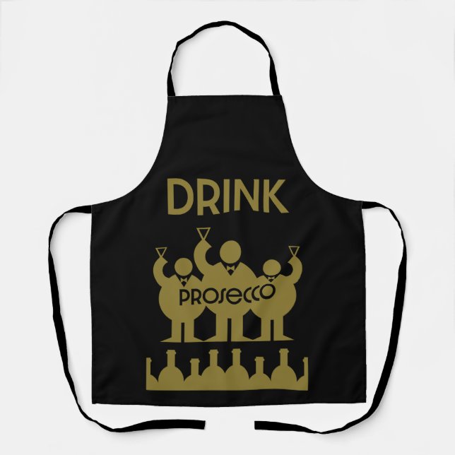 Delantal Bebidas de vino Prosecco (Anverso)