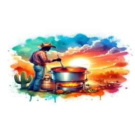 Delantal Bebidas o sin habas Chichi Cocinando Vaquero 1