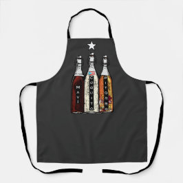Delantal Bebidas tradicionales puertorriqueñas 100% Boricua