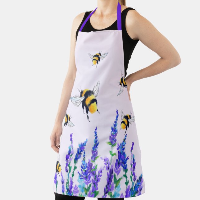Delantal Bee Apron con flores - Colores Personalizados (in situ)