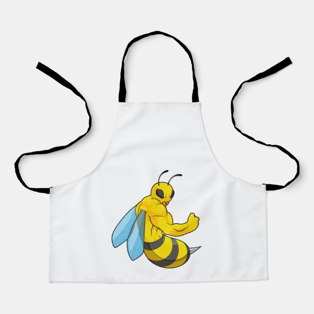 Delantal Bee as Bodybuilder (Anverso)