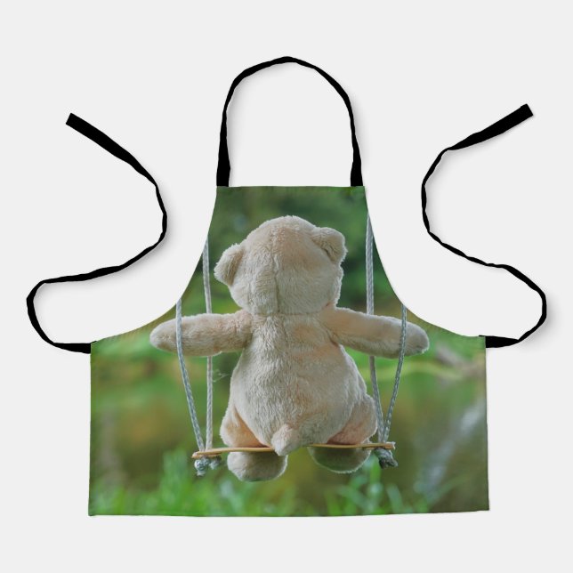 Delantal Beer op schommel vanaf de rug. (Anverso)