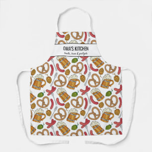 Delantal Beer y Brats Chef alemán Personalizado de cocina 