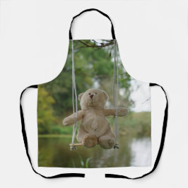 Delantal Beertje op schommel aan boom