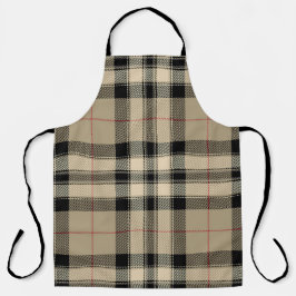 Delantal Beige clásico + negro